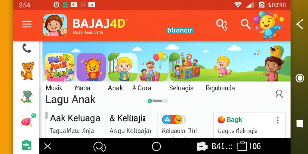 Tampilan antarmuka BAJAJ4D yang ceria dan menarik untuk anak-anak.