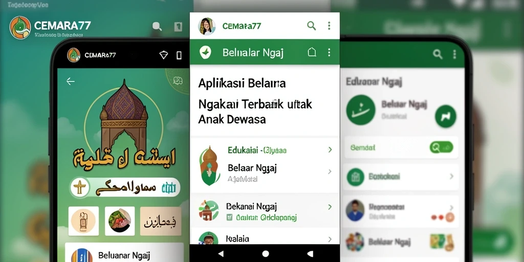 Antarmuka CEMARA77 yang ramah pengguna dan mudah dinavigasi.