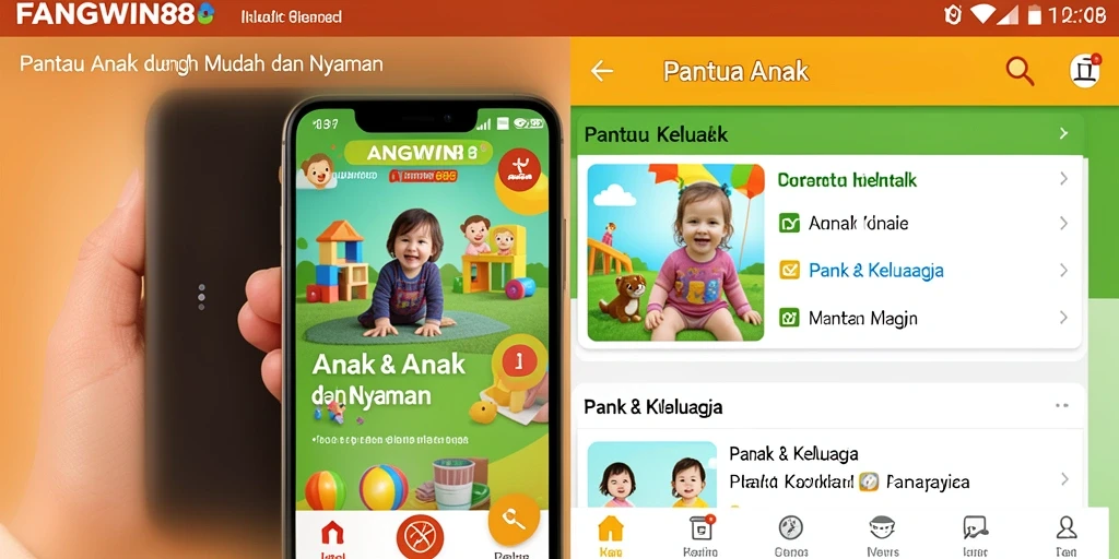 Antarmuka FANGWIN88 yang menampilkan fitur Pantau Anak yang intuitif.