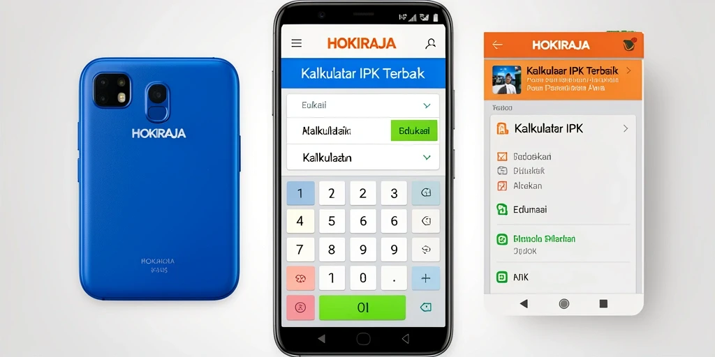 Antarmuka HOKIRAJA menampilkan fitur Kalkulator IPK yang mudah digunakan.