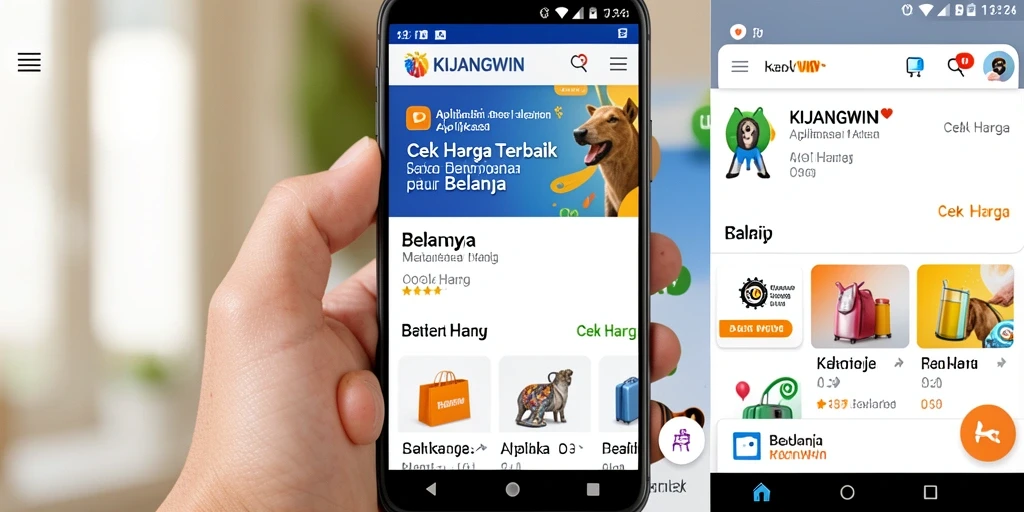 Antarmuka KIJANGWIN menunjukkan fitur Cek Harga yang lengkap.