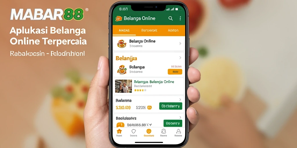 Antarmuka aplikasi MABAR88 yang menawan dan mudah digunakan.