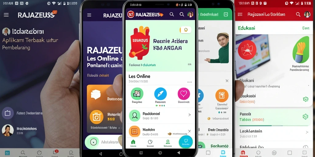 Screenshot antarmuka RAJAZEUS yang intuitif dan menarik.