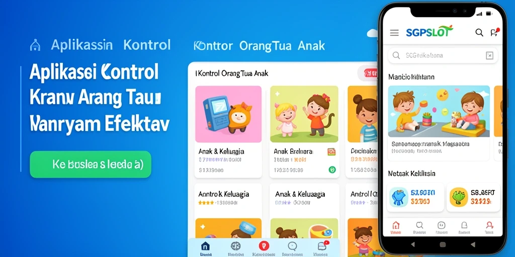 Tampilan antarmuka aplikasi SGPSLOT yang user-friendly untuk kontrol orang tua.