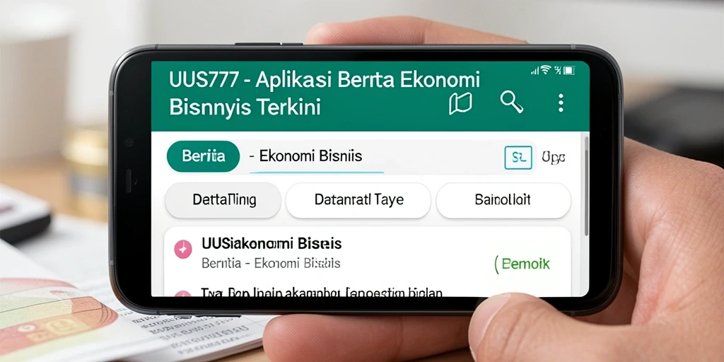 Antarmuka aplikasi UUS777 yang modern dan informatif.